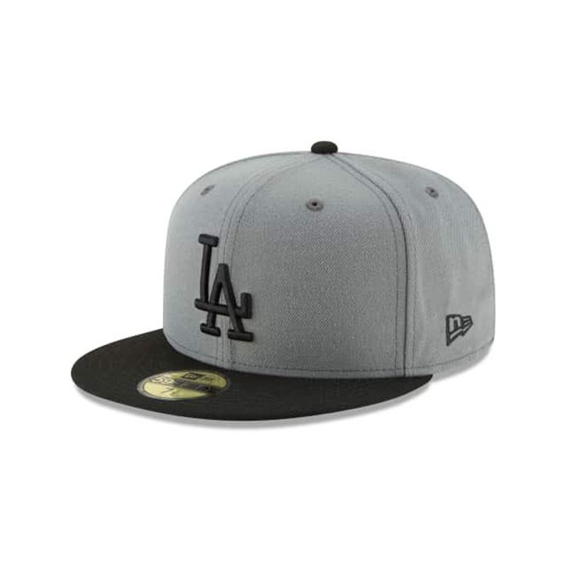 MLB Los Angeles Dodgers Storm Basic 59Fifty Fitted (RYI1979) - Grey New Era Caps